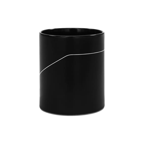 Tasse Kaffeetasse Kaffeebecher Keramik 0,36l Schwarz Original KIA | KIA10409
