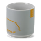 VW Golf tasse gobelet porcelaine 250 ml gris clair curcuma 2012 original Volkswagen