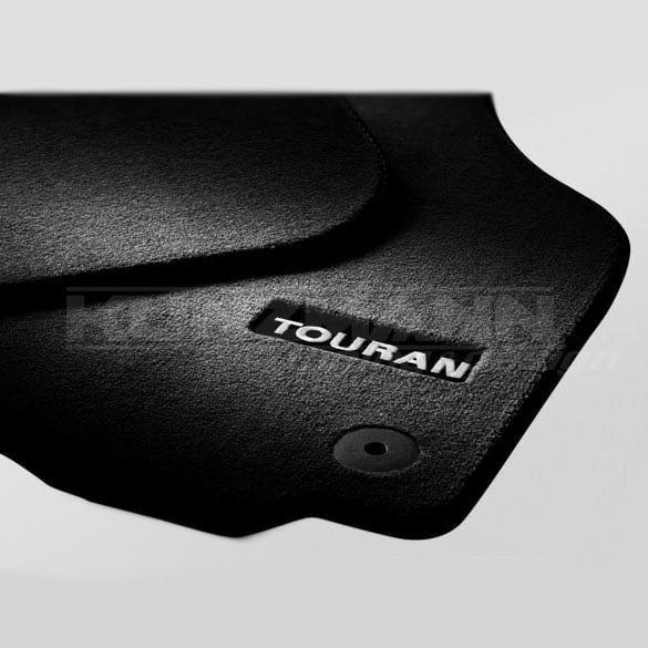 Velours Floor Mats Premium Touran Lettering Genuine Volkswagen