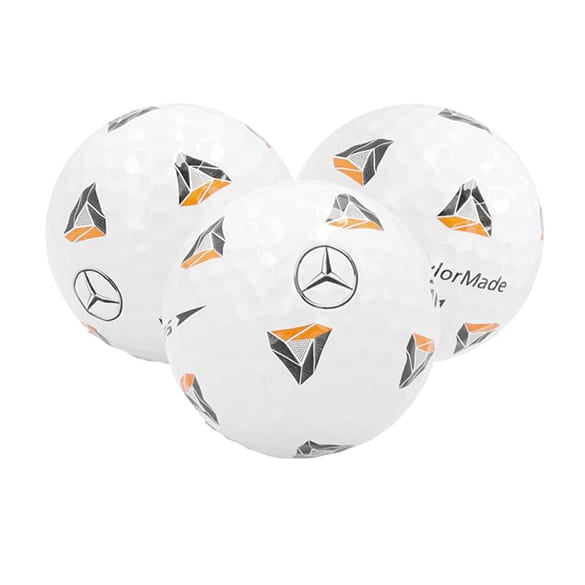 Mercedes-Benz set of 3 golf balls white genuine Mercedes-Benz Collection