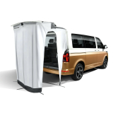 Tienda de ducha y tienda trasera en portón trasero blanca VW T6.1 Original Volkswagen