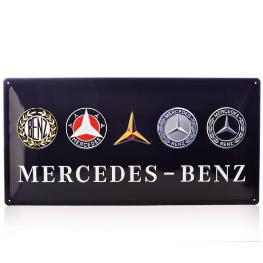 Tin sign Sheet metal sign Vintage Evolution 50x25cm Genuine Mercedes-Benz | B66058068