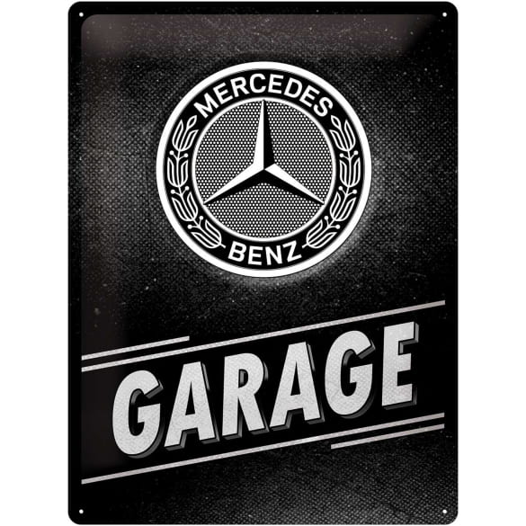 Tin sign Sheet metal sign Vintage Garage 30x40cm Genuine Mercedes-Benz