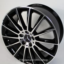 AMG summer wheels 19 inch C-Class 205 Mercedes-Benz multi-spokes glossy | A2054015400/66007X23-Continental