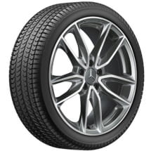 AMG summer wheels 19 inch A-Class 177 Mercedes-Benz 5-double-spkes black | A17740117007X21-Continental