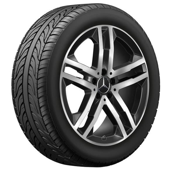 Summer wheels 19 inch GLA GLB 247 black complete wheel set Genuine Mercedes-Benz