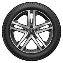 Summer wheels complete wheel set 19 inch Genuine Mercedes-Benz | Q440671110030-Continental