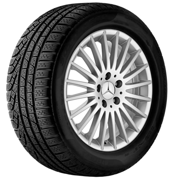 Summer wheels 17-inch V-Class 447 vanadium silver complete wheels Genuine Mercedes-Benz