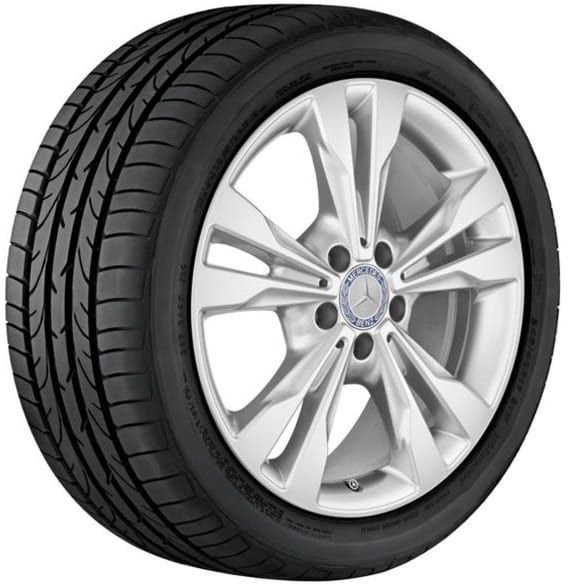 Summer wheels 18-inch V-Class 447 vanadium silver complete wheel set Genuine Mercedes-Benz