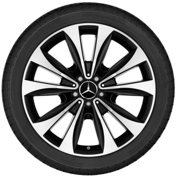 Summer wheels 20 inch black GLE V167 complete wheel set Genuine Mercedes-Benz