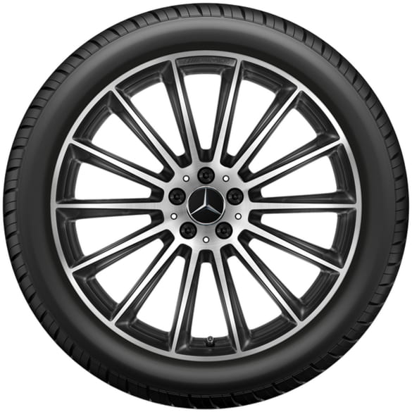 Summer wheels 21 inch GLE C167 black complete wheel set Genuine Mercedes-AMG 