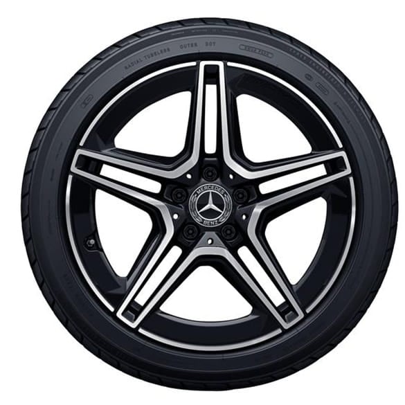 AMG summer wheels 18 inch CLA 118 black complete wheel set Genuine Mercedes-Benz
