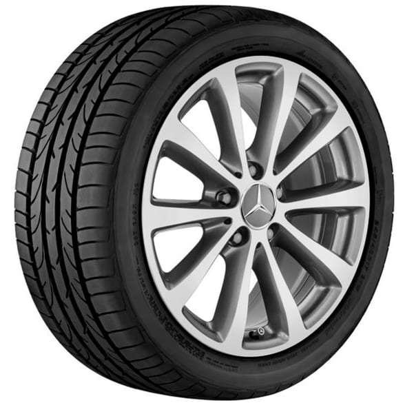 Summer wheels 17-inch E-Class Sedan W213 himalaya grey complete wheel set Genuine Mercedes-Benz