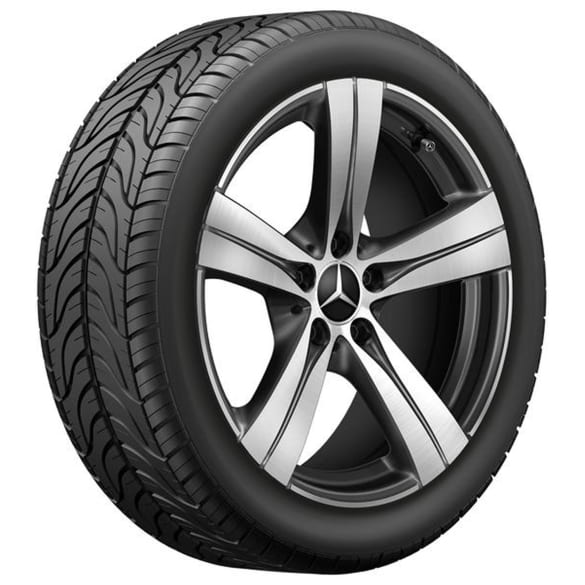 Summer wheels 18 inch C-Class Estate S206 black complete wheel set Genuine Mercedes-Benz 