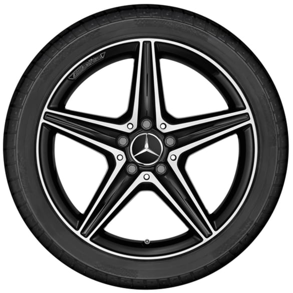 Summer wheels 18 inch E-Class Sedan W213 black complete wheel set Genuine Mercedes-AMG