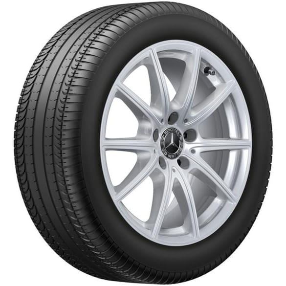 Summer wheels 17 inch C-Class W206 silver complete wheel set Genuine Mercedes-Benz
