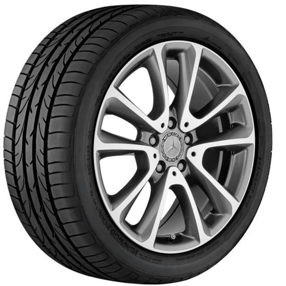 Summer wheels 18 inch E-Class Convertible A238 grey complete wheel set Genuine Mercedes-Benz