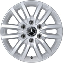 summer wheels 16 inch silver Sprinter 907 rear-wheel drive complete wheel set Genuine Mercedes-Benz | Q440291110180-B