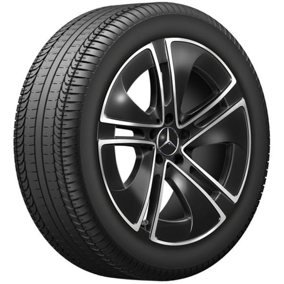 19 inch summer wheels CLE C236 A236 black 5-spokes genuine Mercedes-Benz Goodyear