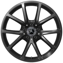 18 inch summer wheels CLE C236 A236 black 10-spokes genuine Mercedes | Q440241410300-Set