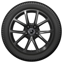 18 inch summer wheels CLE C236 A236 black 10-spokes genuine Mercedes | Q440241410300-Set