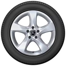 Summer wheels 17 inch V-Class W447 Vito W447 silver complete wheels set Genuine Mercedes-Benz | Q440291110310-B