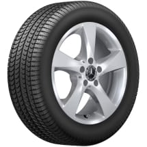Summer wheels 17 inch V-Class W447 Vito W447 silver complete wheels set Genuine Mercedes-Benz | Q440291110310-B