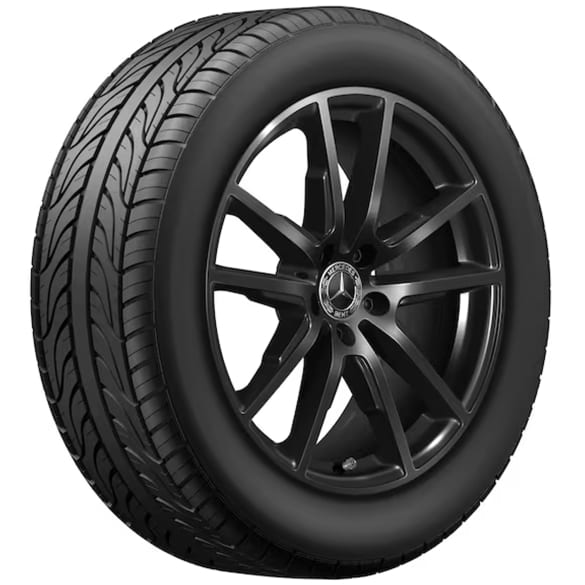 19 inch summer wheels EQE SUV X294 black 5-double-spokes genuine Mercedes-Benz Continental