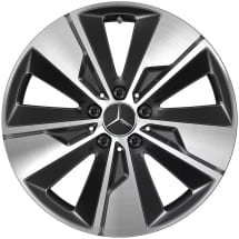 Summer wheels 18 inch V-Class W447 Vito W447 black complete wheels set Genuine Mercedes-Benz | Q44029141020A-B