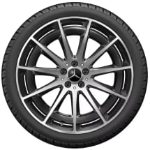 AMG 21 inch summer wheels EQS sedan V297 black genuine Mercedes-AMG | Q440641910320-Set
