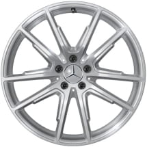 20 inch summer wheels EQS SUV X296 silver genuine Mercedes-Benz  | Q440651410040-Set