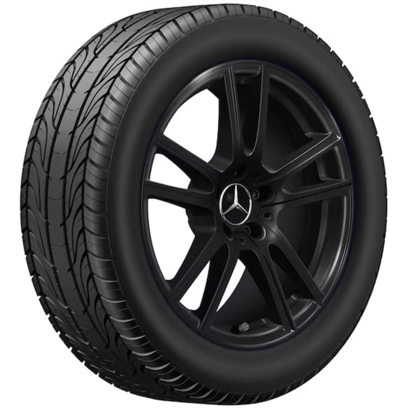 18 inch Summer wheels GLC C254 black complete wheel set Genuine Mercedes-Benz 