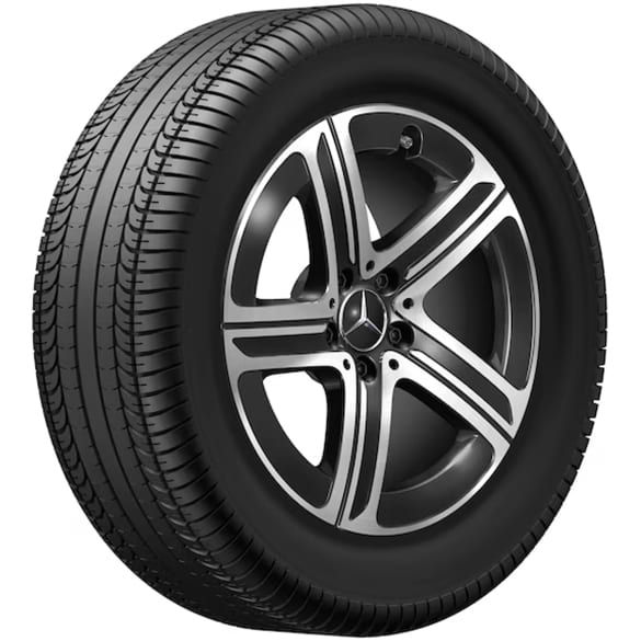 Summer wheels 18 inch GLC X254 SUV black complete wheel set Genuine Mercedes-Benz