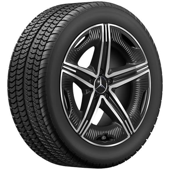 winter wheels Pirelli 5-twinspoke black high-sheen 19 inch EQE V295