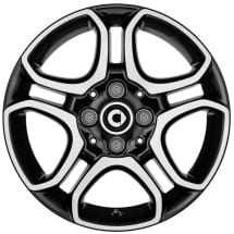 smart 453 winter wheels 15 inch genuine smart | Q44036121034A/35A/40A/41A