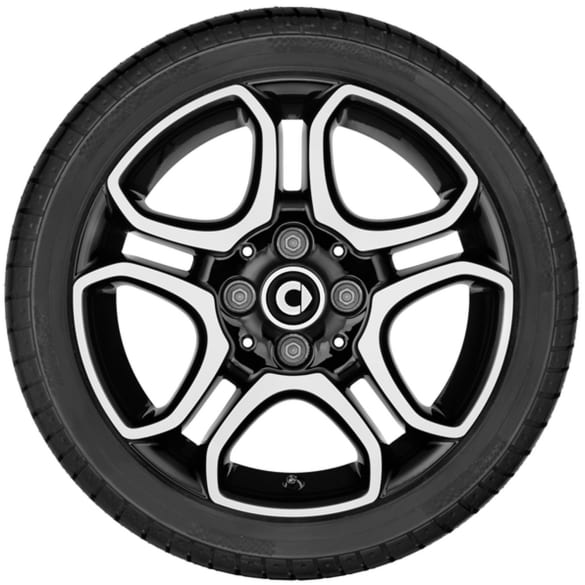 winter wheels 15 inch smart 453 black complete wheels set Genuine smart