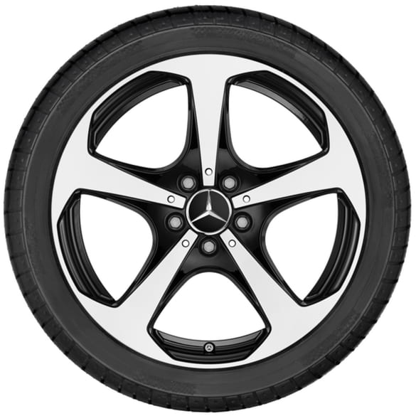 winter wheels 18 inch C-Class station wagon S205 black complete wheels set Genuine Mercedes-Benz