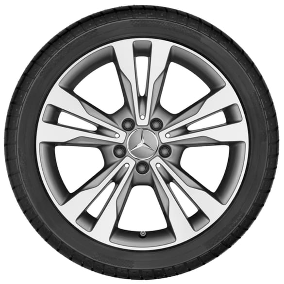 winter wheels 18 inch C-Class station wagon S205 grey complete wheels set Genuine Mercedes-Benz