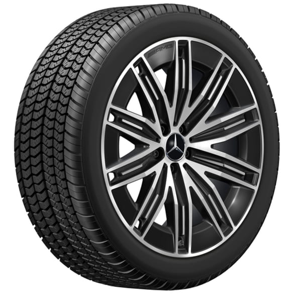 AMG winter wheels 21 inch EQS SUV X296 black complete wheels set Genuine Mercedes-Benz