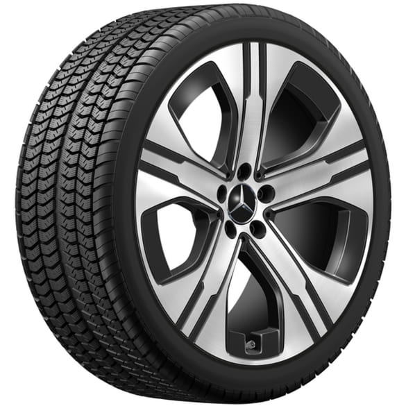 Wheels 21 inch EQE SUV X294 black complete wheels set Genuine Mercedes-Benz