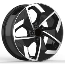 Winter wheels 19 inch black silver Smart ONE #1 HX11 complete wheel set Bridgestone | Fondmetal-19-Zoll-bicolor-B