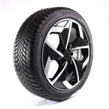 Winter wheels 19 inch black silver Smart ONE #1 HX11 complete wheel set Bridgestone | Fondmetal-19-Zoll-bicolor-B