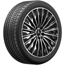 AMG 19 inch winter wheels CLE C236 Coupe black 5-spokes genuine Mercedes-Benz Pirelli | Q440141410950/60/70/80-C236