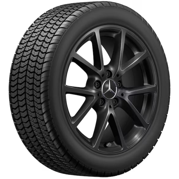 Winter wheels 17 inch CLA C174 10-spokes black Goodyear