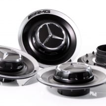 AMG edition hub caps cover forged wheel black Mercedes-Benz | A00040050009283-B