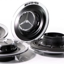 AMG edition hub caps cover forged wheel black Mercedes-Benz | A00040050009283-B