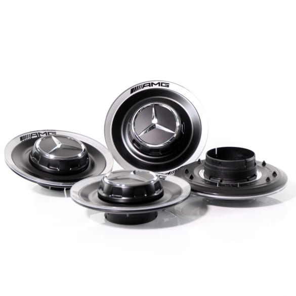 AMG edition hub caps cover forged wheel black Mercedes-Benz | A00040050009283-B