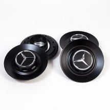 AMG hub caps cover forged wheel Mercedes-Benz S-Class W222 black matte | A0004007300 9283