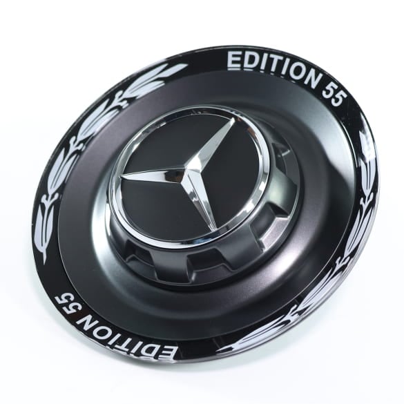 AMG Wheel hub cover Edition 55 forged rims hub cap tantalum matt Genuine Mercedes-Benz