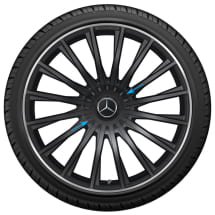 AMG wheel hub cover Forged rims Hub cover black matt Genuine Mercedes-Benz | A2224000900 9283-B